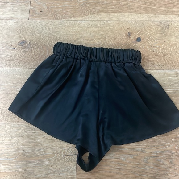 Natalie Rolt Lola Silk Boxer Shorts in Black - Picture 7 of 7